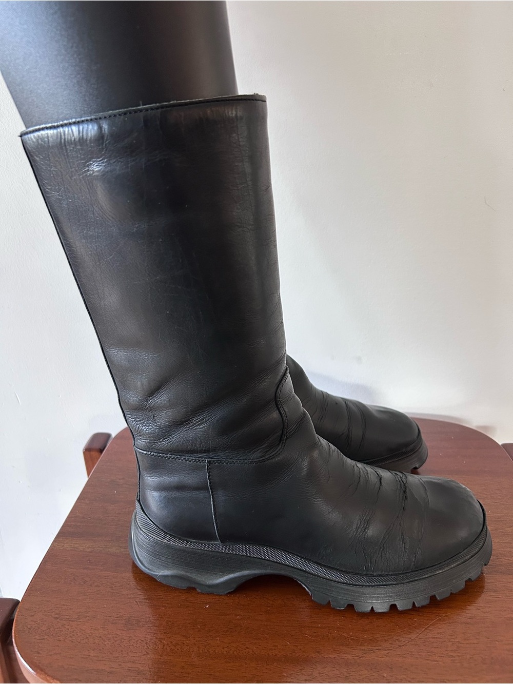 PRADA Y2K Bella Hadid Fav Boots | Combat Lug | 36.5 - Picture 2 of 14
